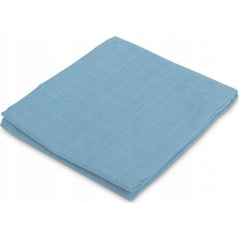 Couche Mousseline - Jean Uni 70 x 80 cm - Pour Bébé Nouveau-Né à 6 Mois - Lot de 1
