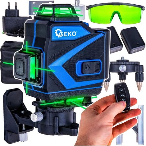 Livella laser geko 360 gradi verde 14 x 14 cm (1/2)