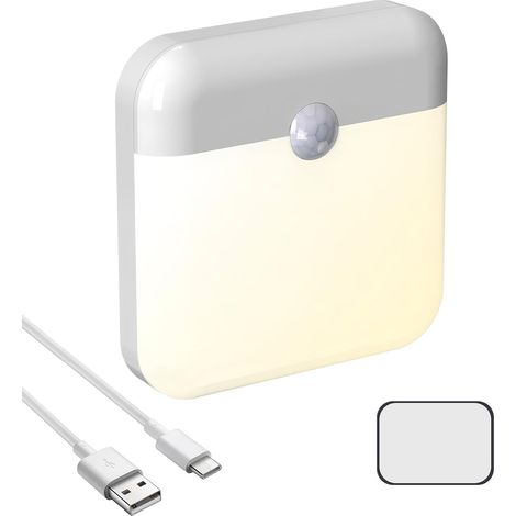 1 x Lampe à détection de mouvement rechargeable par USB (se branche pour la recharge) (1/5)