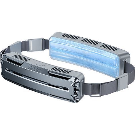 Tragbarer Ventilator, 3 Geschwindigkeitsstufen, Mini-USB-Gürtel für Outdoor-Sportarten bei heißem Wetter (1/5)