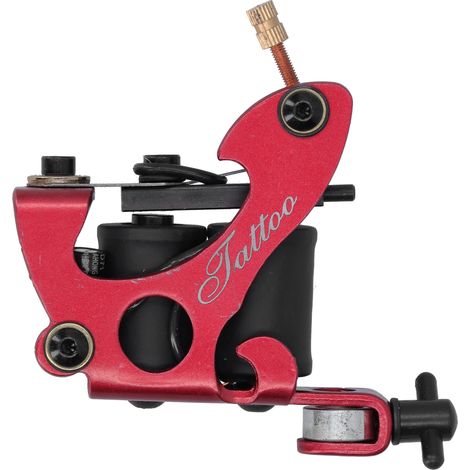 Machine à Tatouage Double Bobine Professionnelle pour Lignes et Ombrages, Appareil en Cuivre Moulé pour Débutants (1/5)