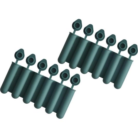 2pièces Moule à Glaçons Silicone Cavités avec Couvercles Réutilisables (1/5)