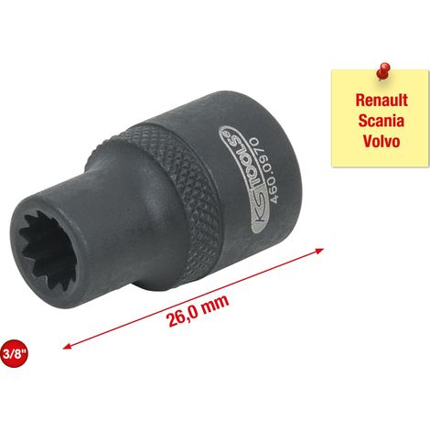 KS Tools Bremssattelstecknuss für Renault/Scania/Volvo, 11-kant (1/5)