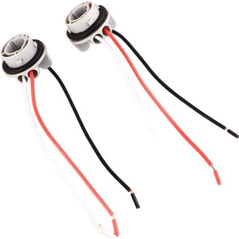 2 pièces douille support 1157 adaptateur socle connecteur câble pour ampoules LED feu stop clignotant (1/5)