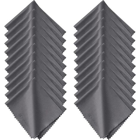 Mikrofaser Reinigungstuch Set 20 Stück 15x18cm für Kamera Objektiv Filter Brille (1/5)