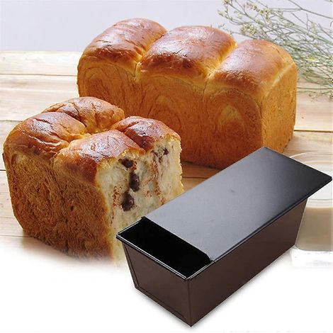 Moule à cake antiadhésif avec couvercle Heilwiy, moule à gâteau rectangulaire, moule à toast, rapide et parfait (1/4)