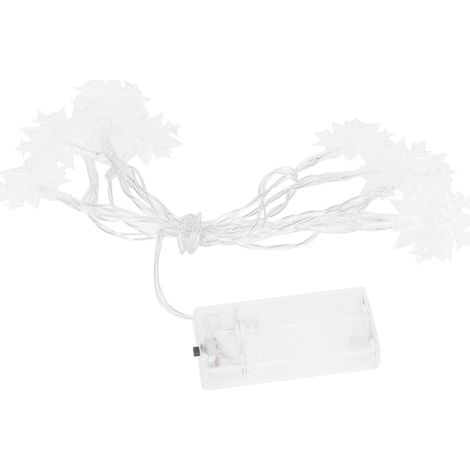 Guirlande lumineuse 10 étoiles à 5 branches en plastique, décoration de Noël pour festival (1/5)
