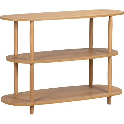 Etagère haute effet bois 120x77 cm bois clair