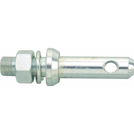 Piton d'attelage avec écrou Ø 22-28 – Acier traité – Longueur 140mm – Pour fixation sur remorque et véhicule utilitaire (1/3)