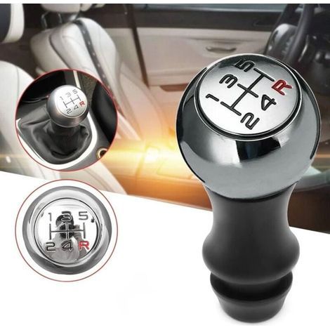 Pommeau de levier de vitesse en aluminium à 5 vitesses. pommeau de levier de vitesse rouge R. changement de vitesse de voiture. adapté pour 106/ 206 /207/ 207 /301/306 307 406/ 508//605/807 /2008/3008 (1/5)