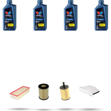 Kit tagliando 4 FILTRI e 4L OLIO compatibile con Vw Golf VI (5K15,5J5,5M1,517,521) 2.0 TDI 103kw Dal 2008 (1/5)