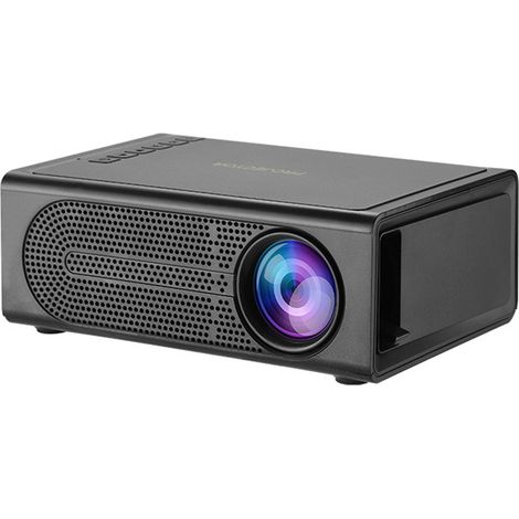 Mini Projecteur LED Portable M200 - Système Cinéma Maison 1080p - Connexion USB HDMI - Idéal Extérieur Et Intérieur - Noir (1/5)