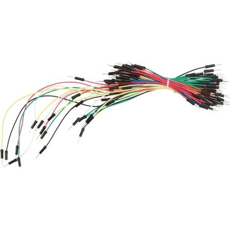 JEU DE FILS DE RACCORDEMENT AWG - 1 BROCHE MÂLE VERS MÂLE (65 PCS) VELLEMAN WJW009