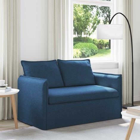 Sofa Blau 136 x 82 x 85 cm Stoff