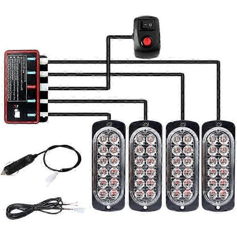 12V/24V Blinkende Warnleuchte für Pkw/Abschleppwagen, wasserdicht bis 14 Meter (FMY) (1/5)