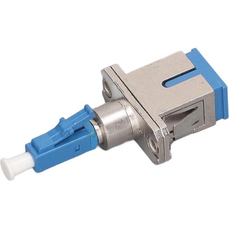 Connecteur LC mâle vers SC femelle monomode 9/125µm adaptateur hybride pour test fibre optique, compatible avec wattmètre optique et localisateur de défauts visuels. (1/5)