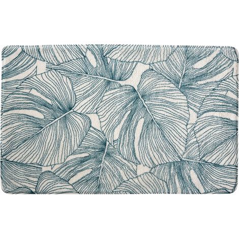 Tapis de bain imprimé jungle tropical 50x80cm (1/3)