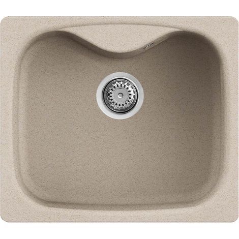 Lavello Elleci Incasso 1 vasca 58x50 Fox 200 Granitek Avena LGF20051 (1/6)