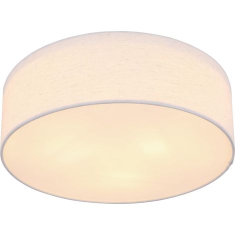 Globo Ava Plafonnier cylindrique blanc 3x E27