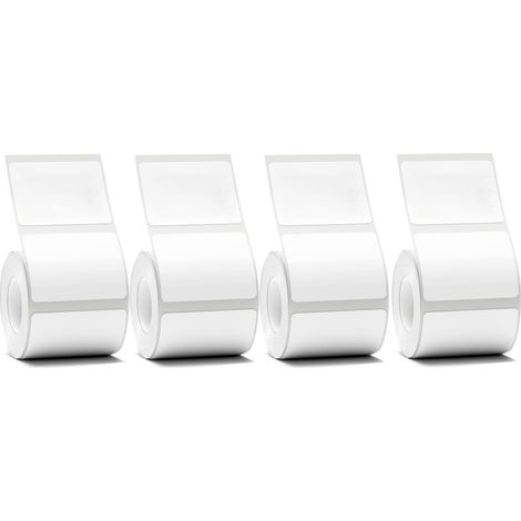 Étiquettes thermiques transparentes adhésives blanches B21 B1, rouleau de 1 à 5, pour imprimante d'étiquettes, étiquettes de prix pour bijoux B3S, 5 rouleaux de 50 x 30 mm (1/5)