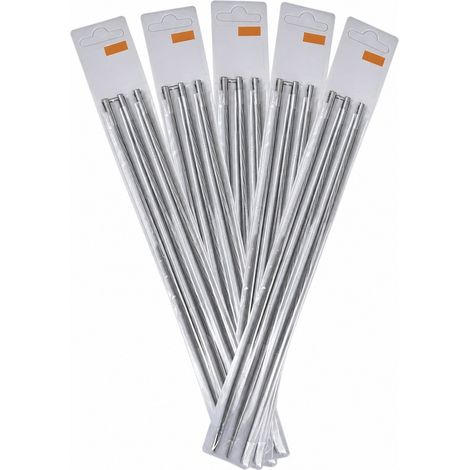 Lot de 15 limes pour petite chaîne de tronçonneuse, diamètre 4 mm, longueur 250 mm, grain fin, taille double, affûtage acier (1/5)