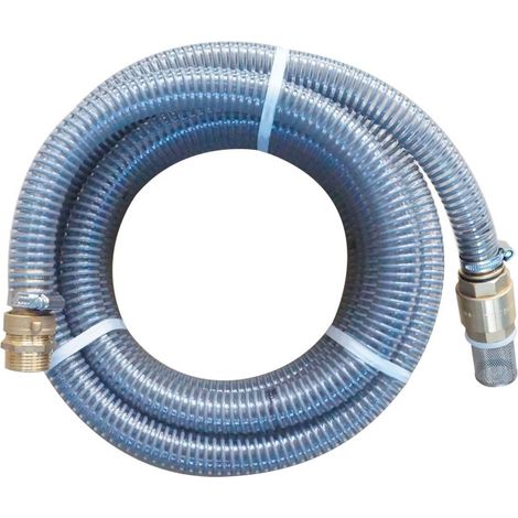 LBP – Tuyau d'aspiration PVC 10m Ø25mm – Pour pompes de surface – Clapet anti-retour en inox – Aspiration eau claire (1/4)