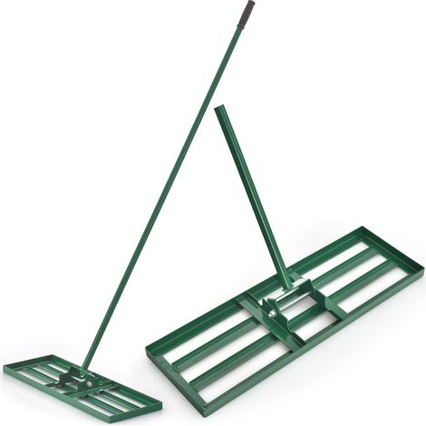 Lawn Leveling Rake 75 cm x 25 cm Heavy Duty Level Lawn Tool w/ Handle (1/5)