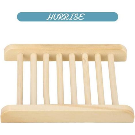 Boîte À Savon - Bois Naturel - Dimensions 12 x 8,5 x 1,8 cm - Pour Salle De Bain Et Cuisine - 1 Pièce (1/5)