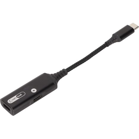 Adaptateur Double USB-C Charge Rapide PD QC 60W avec Prise Jack pour Écouteurs (1/5)