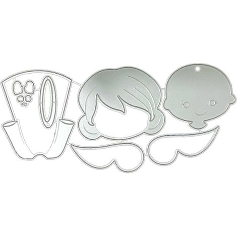 Dekorative Präge-Stanzteile für Geburtstagskarten und DIY-Scrapbooking-Alben