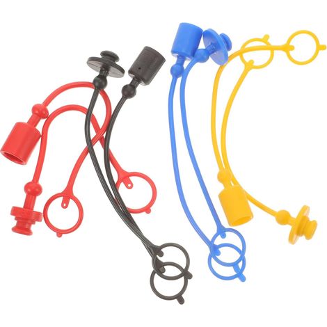 Bouchons de Protection Hydrauliques Iso7241A 1/4 Plastique Multi-Couleurs pour Raccords Rapides Capuchons Anti-Poussière Accessoires pour Coupleurs Hydrauliques (1/5)