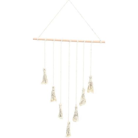 1 ensemble de pendentif à pompon en perles de bois (1/3)