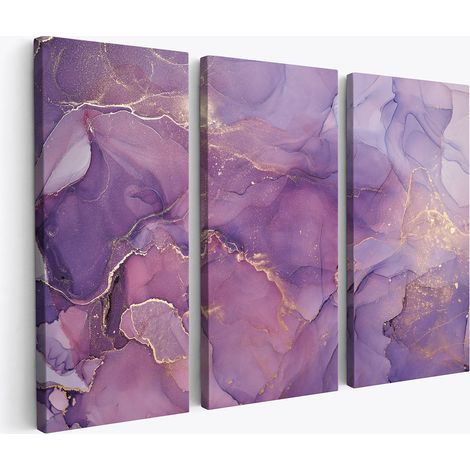 Tableau triptyque - Effet Marbre (1/4)