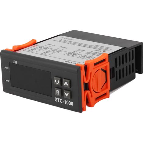 Régulateur de température numérique, modèle chauffage/refroidissement, contrôleur à capteur intelligent 110 V–220 V (1/5)