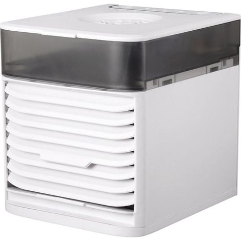 Tragbare Mini-Klimaanlage mit USB-Anschluss, Nebellicht und 7 Farben für Schlafzimmer, Büro und Camping – KZQ (1/3)
