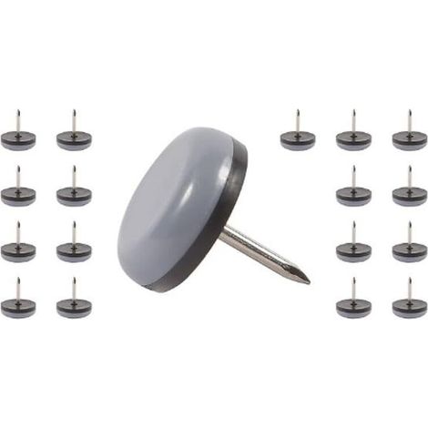 Patins de protection pour pieds de chaise. Faciles à installer, ces patins de 19 mm sont conçus pour protéger les sols des pieds de table en intérieur (lot de 20). (1/5)