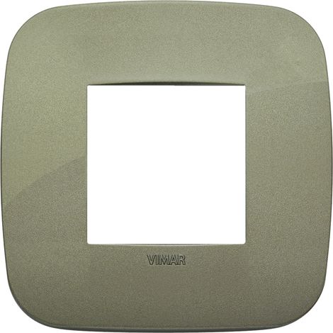 Placca Round 2M verde scatola rotonda Vimar Arkè 19672.87