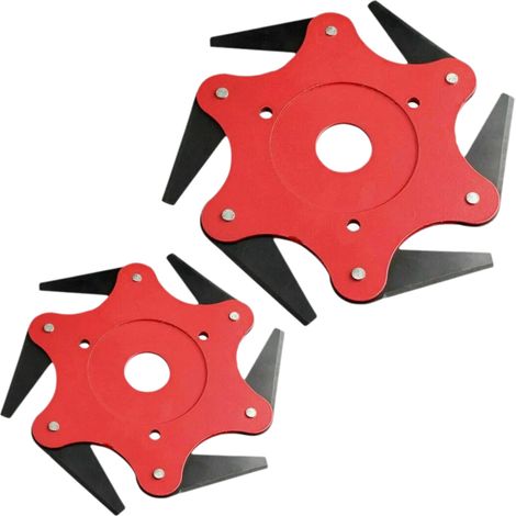 Cuchilla De Desbrozadora - 6 Dientes - Doble Corte - Acero Templado - Para Jardinería Y Agricultura - 6 Unidades (1/5)