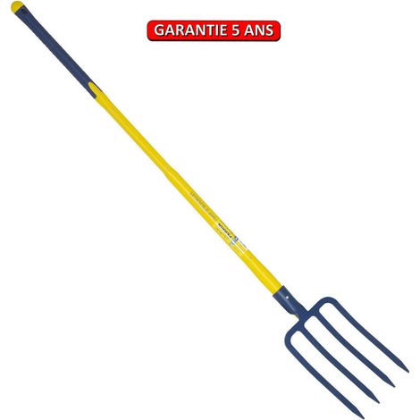 OUTILS PERRIN Fourche a becher a douille - manche trigripp pomme 110 - 4 dents triangulaires (1/2)