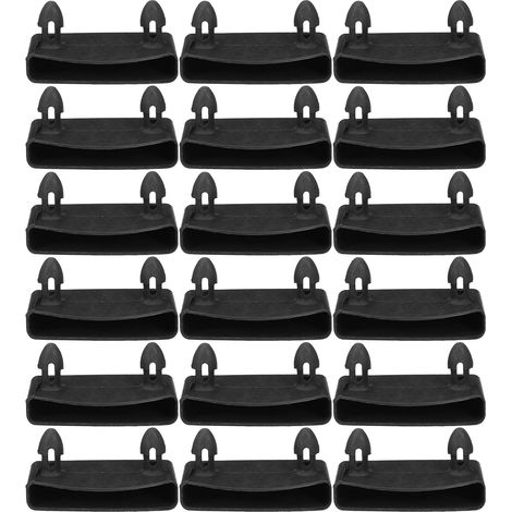 50 embouts en plastique noir pour supports de lattes sommier, pièces rechange sommier à lattes, (1/5)