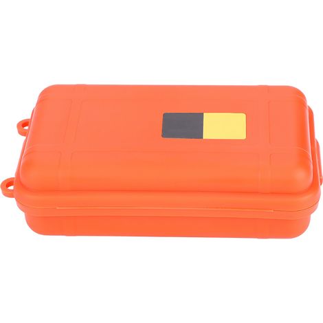 Boîte étanche EDC pour équipement de survie en extérieur, résistante à la poussière et à la pression (grande taille orange) (1/5)