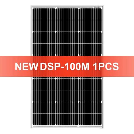 Pannello solare, potenza 100W, tecnologia monocristallina, 100W (1/2)