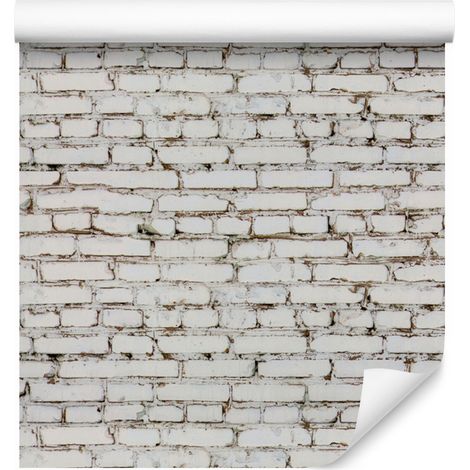 Carta da parati effetto muro di mattoni antichi per soggiorno e camera da letto, 50x1000 cm (1/5)