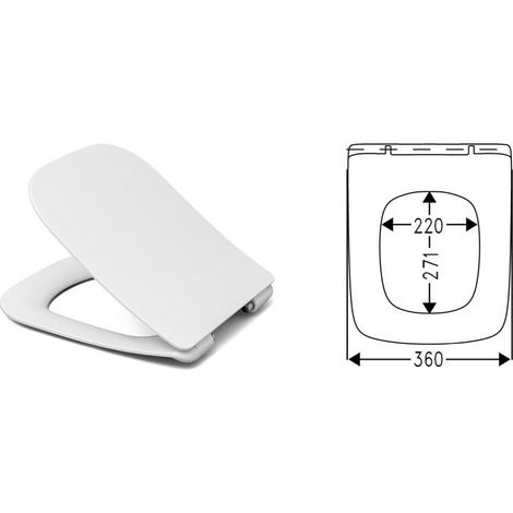 Haro Santorin Premium Slimline WC Sitz zu Vitra S20 softclose 540458