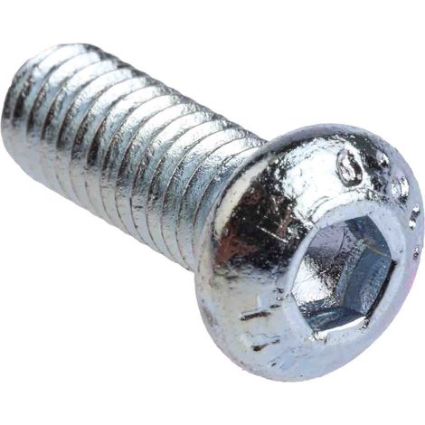 Vis à six pans creux, M6 x 16mm, tête Vis bombée à tête creuse hexagonale, en Acier ( Prix pour Boîte de 50 ) (1/4)