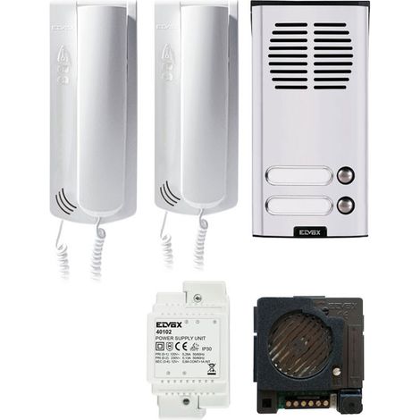 Kit citofono bifamiliare elvox K62K0.02 Sound System 62K0+930G 2 famiglie (1/5)
