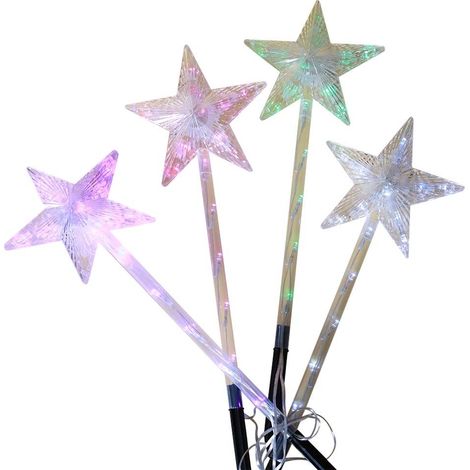 LA BOUTIQUE DE Noël - Estrellas luminosas solares para plantar x4