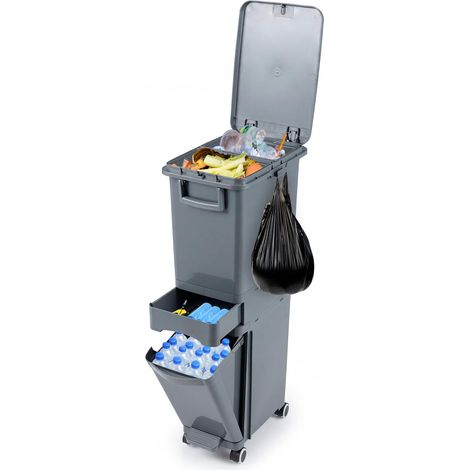 COSTWAY Pattumiera Differenziata Bidone Della Spazzatura Bidoni Differenziata Da Interno Secchio Spazzatura Cestino Spazzatura Bidone Spazzatura Raccolta Diff (1/5)