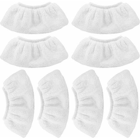 Lot de 8 chiffons en microfibre pour nettoyeurs vapeur Kärcher SC 1, 2, 3, 4, 5, compatibles avec les modèles SC 1, 2, 3, 4 et 5. (1/5)