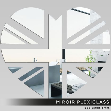 Miroir Plexiglass - Coeur london - 35x40 cm (1/2)